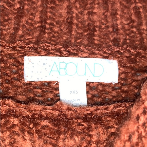 NWTs ABOUND Chunky Rust Mock Neck Knit Sweater - Picture 6 of 9
